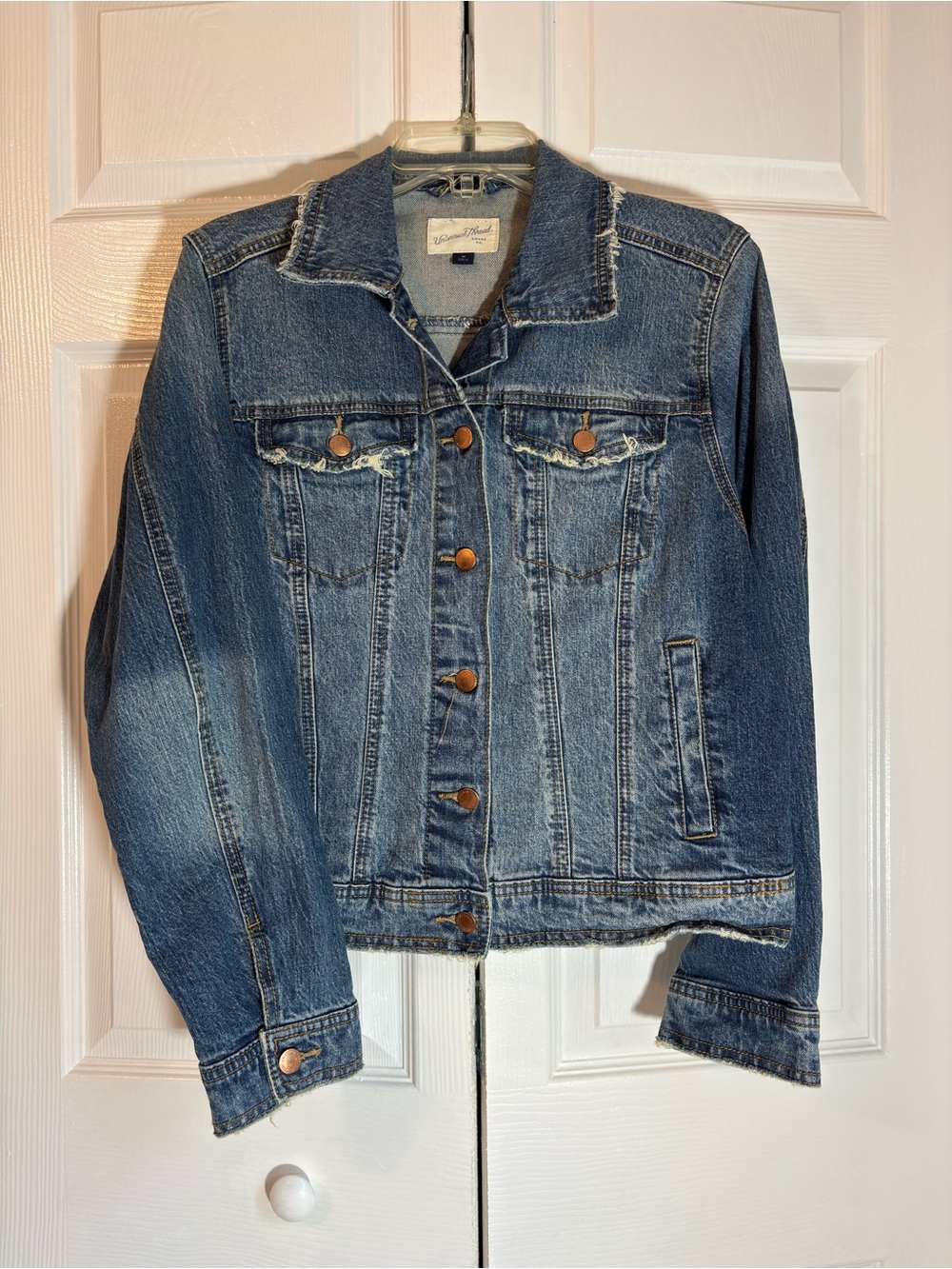 Universal Thread Blue Denim Jacket with Button Front - Picture 5 of 6